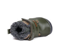 D.D.Step ghete baieti Barefoot imblanite 20-25 Emerald cu catel