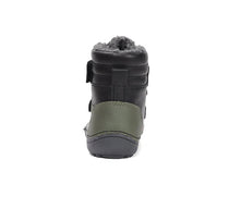D.D.Step ghete baieti Barefoot captusite 25-30 Black cu vernil