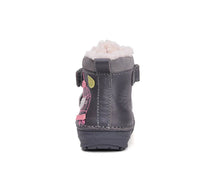 D.D.Step ghete fete imblanite 26-31 Dark Grey cu pasare in colivie