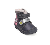 D.D.Step ghete fete imblanite 20-25 Dark Grey cu pasare in colivie