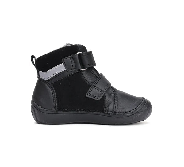D.D.Step ghete baieti imblanite Ponte20 supinati 30-35 Black cu dungi