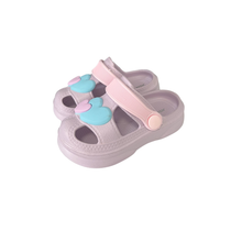 Jomix papuci fete din cauciuc tip saboti 22-27 Pink  cu inimioare