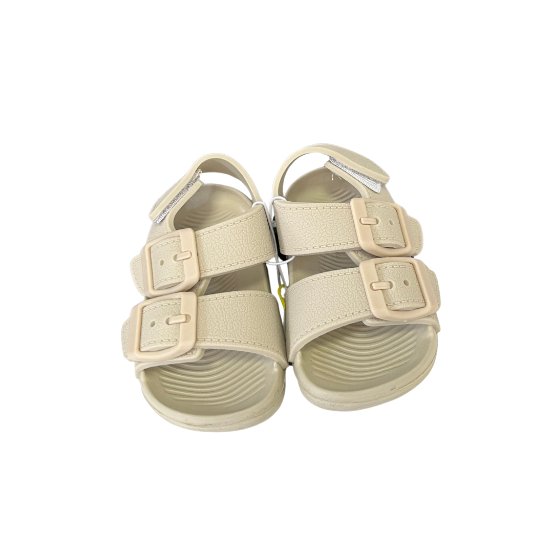 Jomix papuci unisex din cauciuc cu catarama si bareta calcai  19-29 Beige
