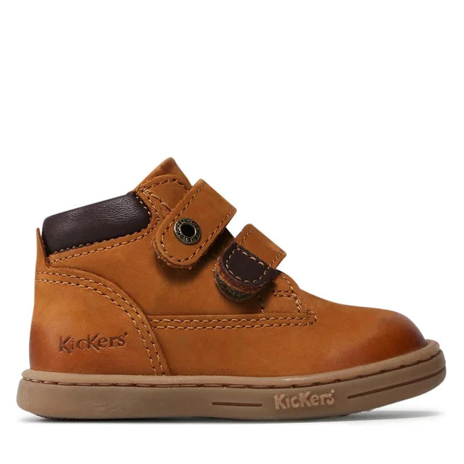KicKers pantofi baieti cu scai marimea 18-24, Tackeasy Camel Marron Imagine secundară a produsului