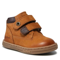 KicKers pantofi baieti cu scai marimea 18-24, Tackeasy Camel Marron