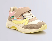 KicKers pantofi sport fete 24-34, Runrun Beige Saumon