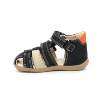 KicKers sandale baieti 18-25 BIPOD Marine Beige Orange