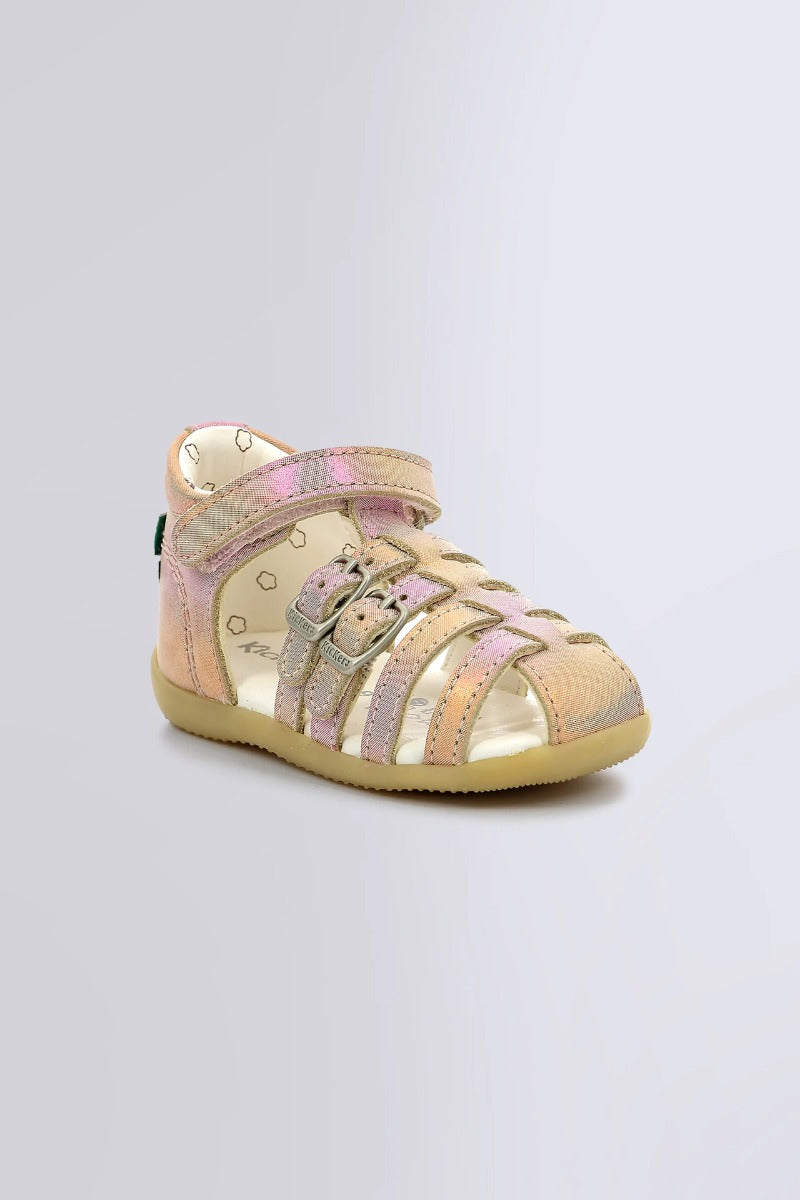 KicKers sandale fete cu scai 19-24 BIGKRO Rose Rainbow