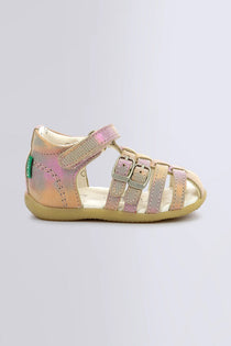 KicKers sandale fete cu scai 19-24 BIGKRO Rose Rainbow