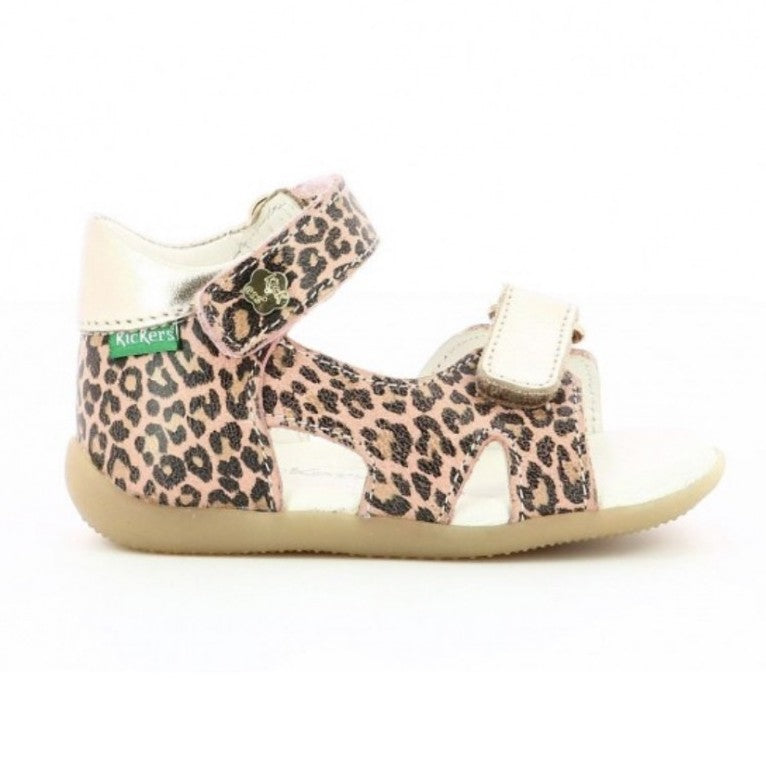 KicKers sandale fetite 18-23, Binsia-2 Beige Leopard 01