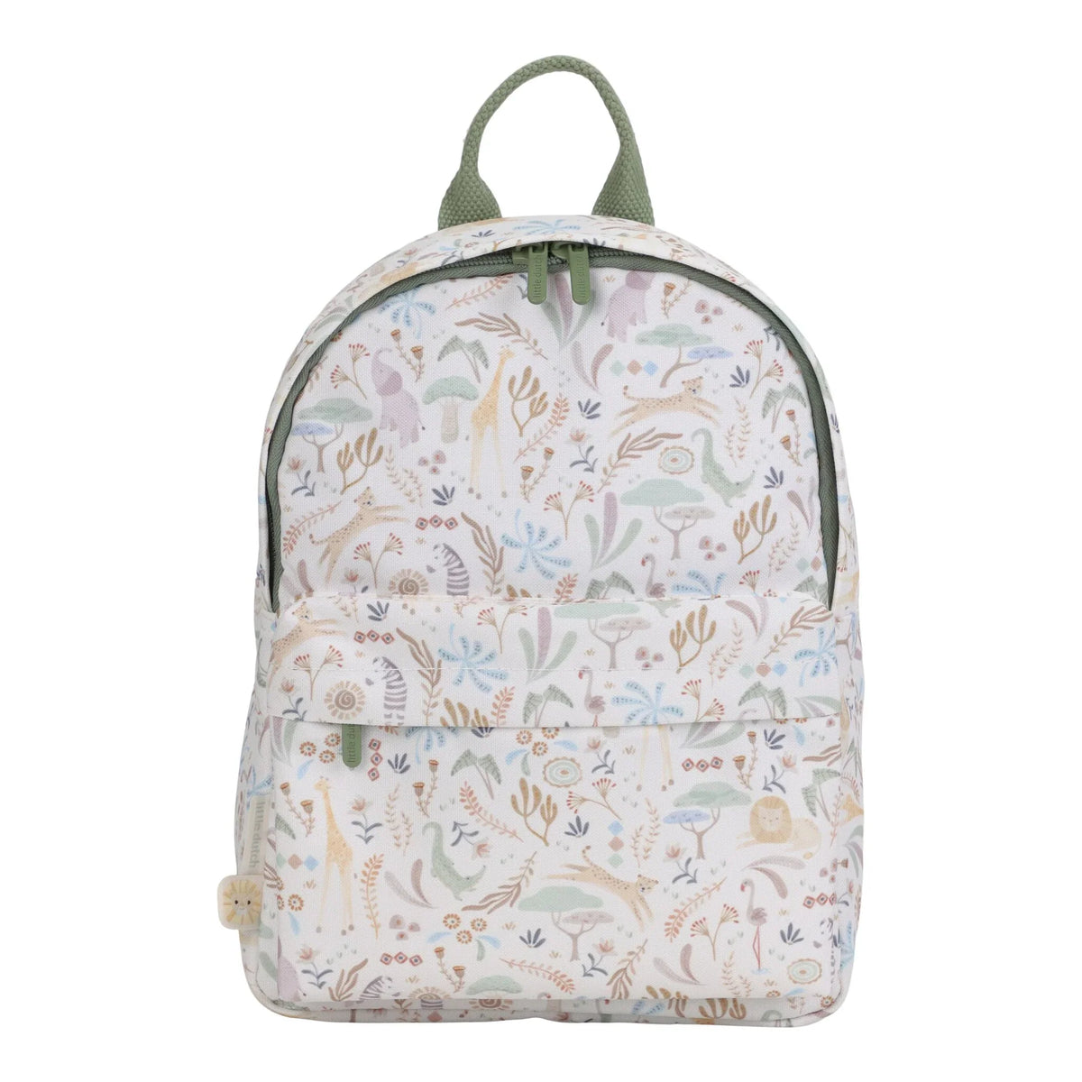 Little Dutch rucsac pentru copii 2-5 ani Safari Friends White 29 cm Imagine principală a produsului