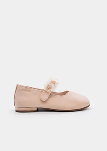 Mayoral balerini fete cu bareta cu flori 26-30 Hazelnut