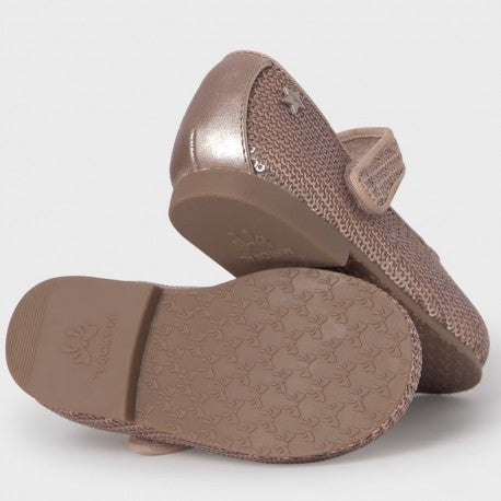Mayoral balerini fete cu paiete 19-25 Rose Gold Imagine secundară a produsului