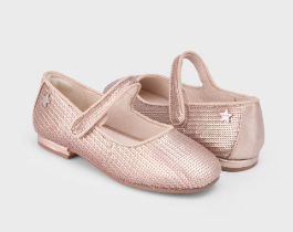 Mayoral balerini fete cu paiete 26-28 Rose Gold Imagine secundară a produsului