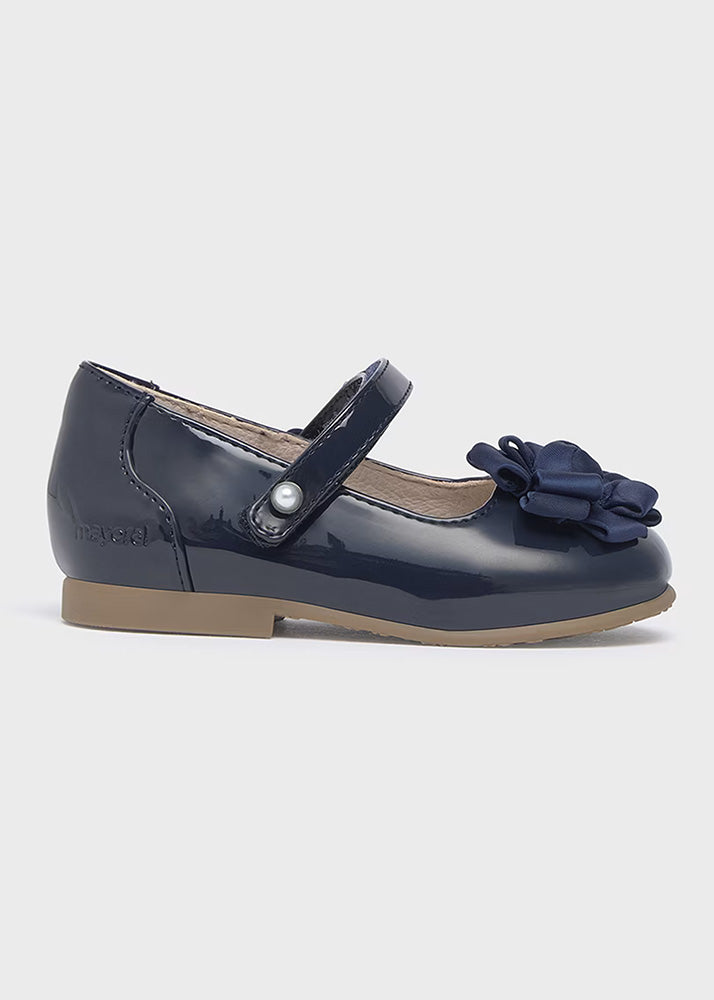 Mayoral balerini fete lacuiti semidecupati cu floare 19-25 Navy Blue Imagine principală a produsului