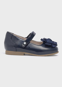 Mayoral balerini fete lacuiti semidecupati cu floare 19-25 Navy Blue