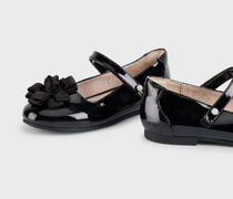 Mayoral balerini fete semidecupati lacuiti cu floare 31-35 Negru