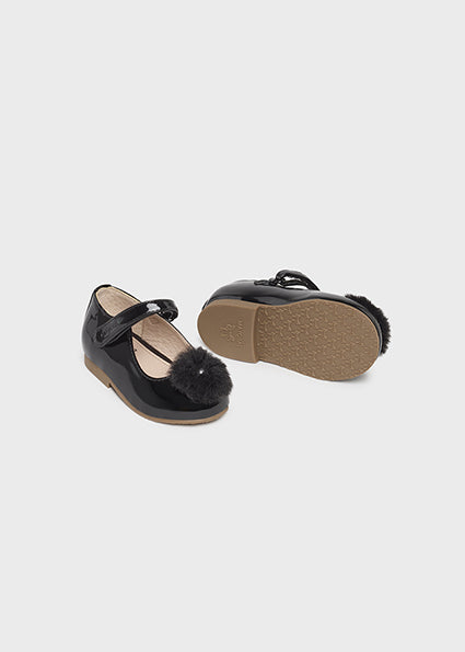 Mayoral balerini fetite cu pom pom 19-25, Negru