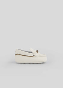 Mayoral botosei baieti tip mocasini 15-18 Off-white