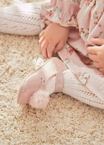 Mayoral botosei fete balerini cu pompon 15-19 Blush