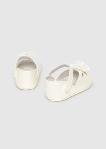 Mayoral botosei fete elegante cu floare 0-12 luni Alb