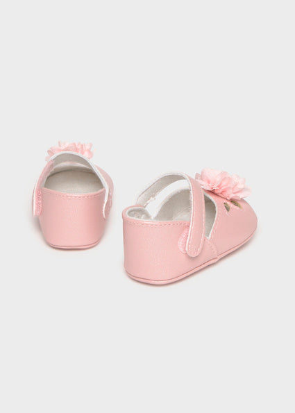 Mayoral botosei fete elegante cu floare 0-12 luni Roz Baby