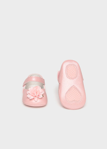 Mayoral botosei fete elegante cu floare 0-12 luni Roz Baby