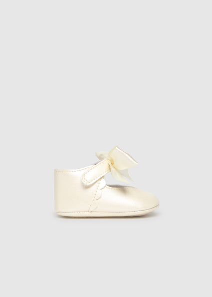 Mayoral botosei fete elegante cu fundita 0-12 luni Off-white