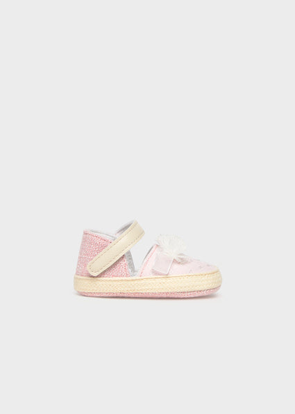 Mayoral botosei fete elegante din tesatura cu floare 0-18 luni Roz baby