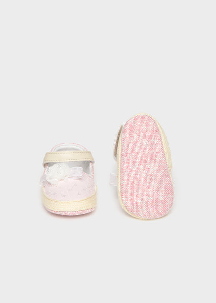Mayoral botosei fete elegante din tesatura cu floare 0-18 luni Roz baby