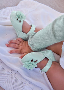 Mayoral botosei fete elegante cu floare 0-18 luni Aqua