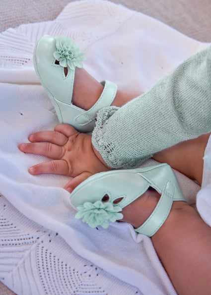 Mayoral botosei fete elegante cu floare 0-18 luni Aqua
