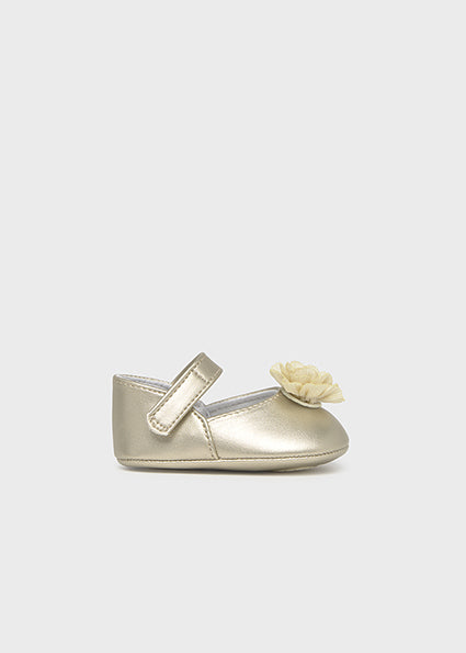 Mayoral botosei fete tip balerini cu floare 15-18 Champagne