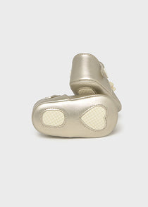 Mayoral botosei fete tip balerini cu floare 15-18 Champagne
