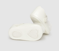 Mayoral botosei fete tip balerini cu floare aplicata15-18 Off-white
