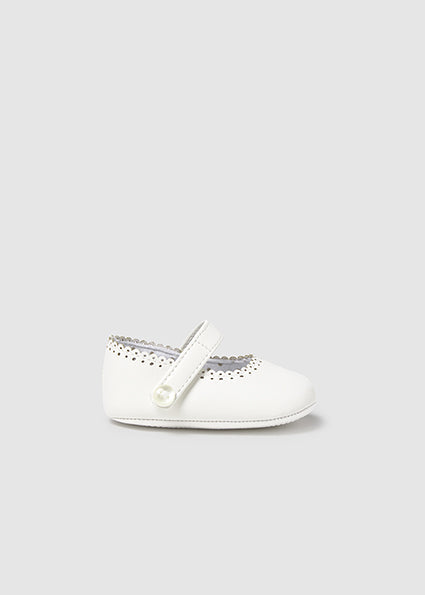 Mayoral botosei fete tip balerini cu perforatii 15-18 Off-white Imagine secundară a produsului