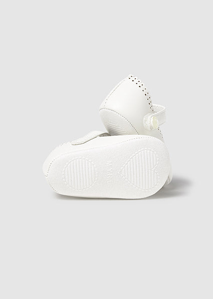 Mayoral botosei fete tip balerini cu perforatii 15-18 Off-white