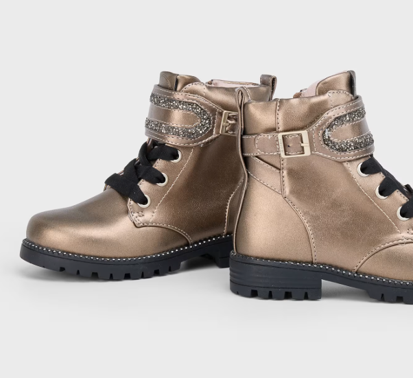 Mayoral ghete fete biker cu sclipici 31-35 Bronz