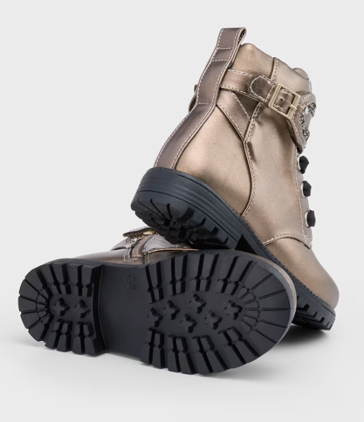 Mayoral ghete fete biker cu sclipici 31-35 Bronz