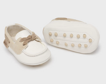 Mayoral mocasini baieti cu siret 15-19, Off-white