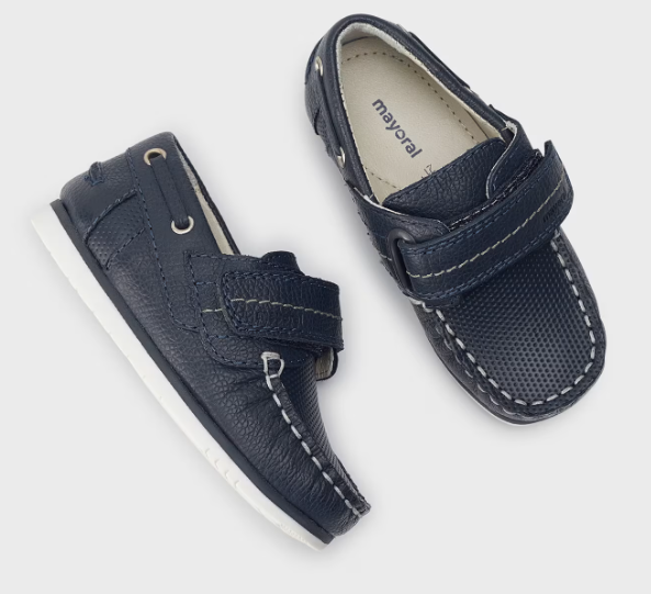 Mayoral pantofi baieti marinaresti din piele 19-25 Navy Blue