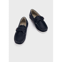 Mayoral pantofi baieti mocasini din piele 19-25, Navy blue cu scai