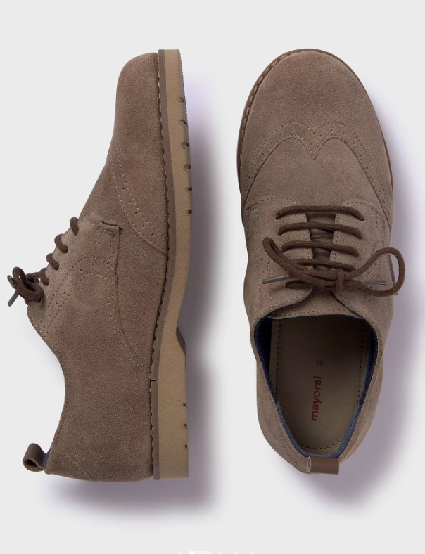 Mayoral pantofi baieti oxford piele 36-38 Taupe