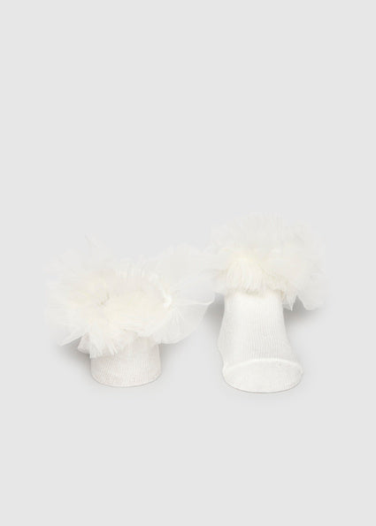 Mayoral set fete sosete cu bentita 0-18 luni Off-white Imagine secundară a produsului