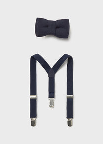 Mayoral set papion si bretele baieti 12-24 luni Navy Blue
