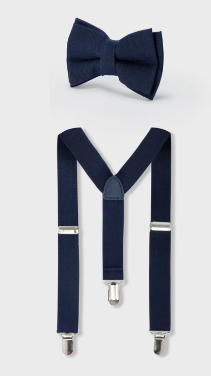 Mayoral set papion si bretele baieti 4-12 ani Navy blue Imagine principală a produsului