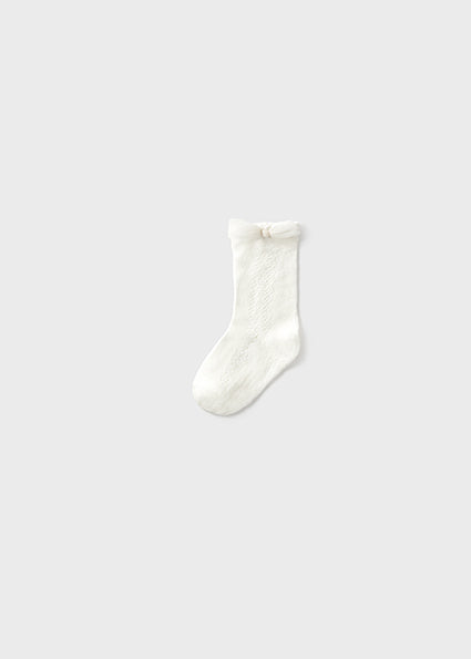 Mayoral sosete fete cu funda 12-36 luni Off-white Imagine principală a produsului