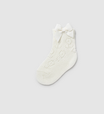Mayoral sosete fete cu model si fundita 0-18 luni Alb