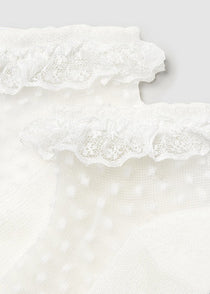 Mayoral sosete fete plumeti 12-36 luni Off-white