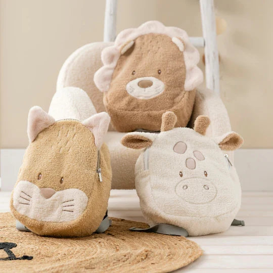 Nattou rucsac copii mici 12m+ Teddy Girafa Ecru Imagine secundară a produsului